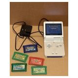 Nintendo Gameboy Advance SP Console Silver Tested