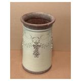 Ceramic Vase with a Distressed, Rustic, Farmhouse