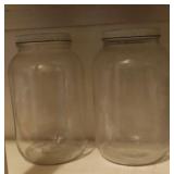 (2) Gallon Glass Jars