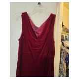 Valerie Dresses Red Velvet Floor Length Dress