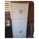 White Cabinet w/ Doors and Shelves