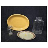 Large Platter, Small Platter, Glass Jar & Small Large Platter, Small Platter, Glass Jar & Small