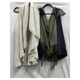 (1) Sleeveless Poncho & (1) Reversible, Hooded (1) Sleeveless Poncho & (1) Reversible, Hooded