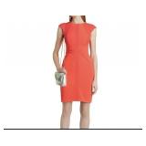 Ted Baker Dress Orange Acerola Pencil Cap Ted Baker Dress Orange Acerola Pencil Cap