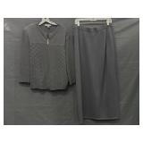St John 2 Pc Set Sweater & Skirt size M Black St John 2 Pc Set Sweater & Skirt size M Black