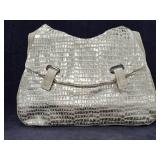 Donald Pliner Metallic Gator Leather Purse Donald Pliner Metallic Gator Leather Purse