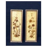 VTG Pair Framed West German Pressed VTG Pair Framed West German Pressed