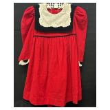 VTG Red Dress w/White Bib Size 4 VTG Red Dress w/White Bib Size 4