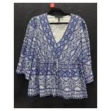 BCBGMAXAZRIA V Neck Blouse Sz Large BCBGMAXAZRIA V Neck Blouse Sz Large