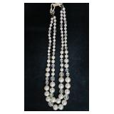 Faux Double Strand Pearl Necklace Faux Double Strand Pearl Necklace