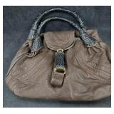 FENDI Spy Bag Hand Bag Dark Brown Leather FENDI Spy Bag Hand Bag Dark Brown Leather