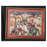 Framed Art Print Titled "Danza de Framed Art Print Titled "Danza de