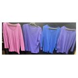 (4) Amber Sun Cotton Long Sleeve Shirts Size M/L (4) Amber Sun Cotton Long Sleeve Shirts Size M/L