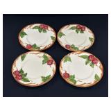 4 Franciscan Apple Saucer Plates 4 Franciscan Apple Saucer Plates