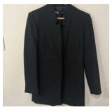 Zara Basic Collection Black Inverted Lapel Frock Zara Basic Collection Black Inverted Lapel Frock