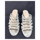 Vince Camuto Grey Slip On Sandals Sz 8 Vince Camuto Grey Slip On Sandals Sz 8