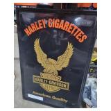 Authentic Original Harley Cigarettes Metal Sign Authentic Original Harley Cigarettes Metal Sign