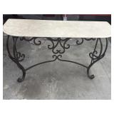 59"x22.5"x33.5� Wrought Iron Console Table with a 59"x22.5"x33.5� Wrought Iron Console Table with a