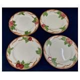 4 Franciscan Apple Dinner Plates 4 Franciscan Apple Dinner Plates