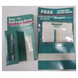 Newport Stripes Memo Book & Fold Away Brush Green Newport Stripes Memo Book & Fold Away Brush Green