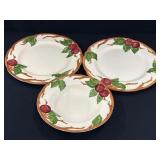 2 Franciscan Apple Dinner Plate & Salad Dish 2 Franciscan Apple Dinner Plate & Salad Dish