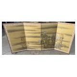 Japanese Folding Screen 72"x36� Japanese Folding Screen 72"x36�