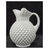 Fenton Milk Glass Hobnail 9 1/2" 70 oz. Ice Lip Fenton Milk Glass Hobnail 9 1/2" 70 oz. Ice Lip