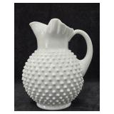 Fenton Milk Glass Hobnail 9 1/2" 70 oz. Ice Lip Fenton Milk Glass Hobnail 9 1/2" 70 oz. Ice Lip