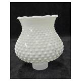 Vtg White Milk Glass Hobnail Hurricane Lamp Vtg White Milk Glass Hobnail Hurricane Lamp