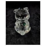 Fenton Art Glass Clear Crystal Birthstone Bear Fenton Art Glass Clear Crystal Birthstone Bear