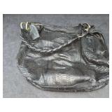Fab Black Snakeskin Hobo Leather Handbag Fab Black Snakeskin Hobo Leather Handbag