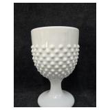 (1) Vintage Fenton 12oz Hobnail Milk Glass Wine (1) Vintage Fenton 12oz Hobnail Milk Glass Wine