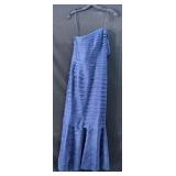 Carmen Marc Valvo Blue Evening Gown Size 14 Carmen Marc Valvo Blue Evening Gown Size 14