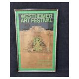 Framed Westheimer Art Festival Poster Framed Westheimer Art Festival Poster