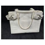 Elaine Turner White Embossed Alligator Purse Elaine Turner White Embossed Alligator Purse