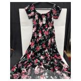 Torrid Black Flower Dress Sz 0 Torrid Black Flower Dress Sz 0