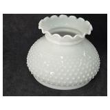 White Milk Glass Hobnail Lamp Globe White Milk Glass Hobnail Lamp Globe