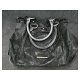 Donald J Pliner Black Blur Metallic Hobo Bag Donald J Pliner Black Blur Metallic Hobo Bag