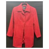 Vintage metro style Women�s Red Trench Coat Size Vintage metro style Women�s Red Trench Coat Size