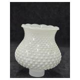 Vtg White Milk Glass Hobnail Hurricane Lamp Vtg White Milk Glass Hobnail Hurricane Lamp
