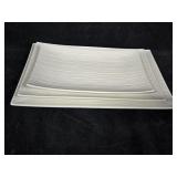 (3) Rectangle Platters (3) Rectangle Platters