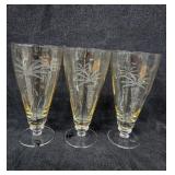 (3) Vintage Lenox Crystal British Colonial Scenic (3) Vintage Lenox Crystal British Colonial Scenic