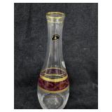 Cristalleria F. Handmade Vase w/Gold Cristalleria F. Handmade Vase w/Gold