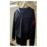 VTG US Navy Dress Blue Wool Jumper Uniform