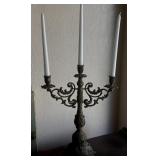 Coated Brass Candlestick Holder Candelabra 17"