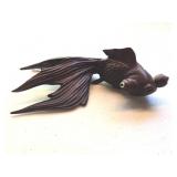Vtg Rosewood Carved Beta Fish