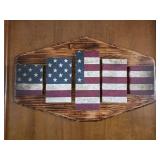 Wooden American Flag  23x38