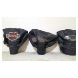 (3) Harley-Davidson Leather Caps