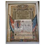 Framed Proclamation from the City of Camagüey,