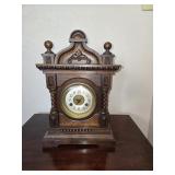 Junghans German Carved Mahogany Bracket clock